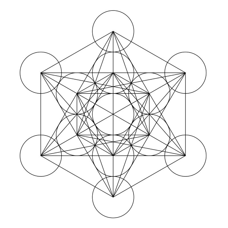 Metatron's Cube Black