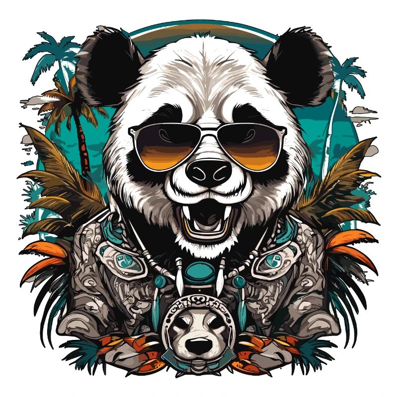 Tattoo / Tier / Kunst / cool / Comic / Panda