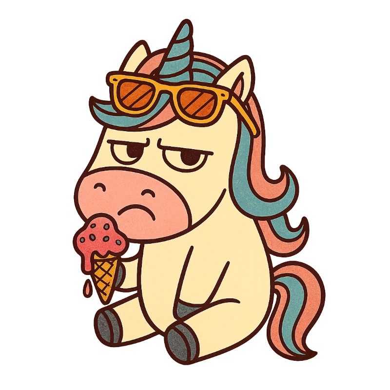 Einhorn mit Eis