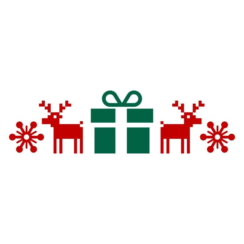 Norwegian Pattern, Christmas, Gift, Moose, Text