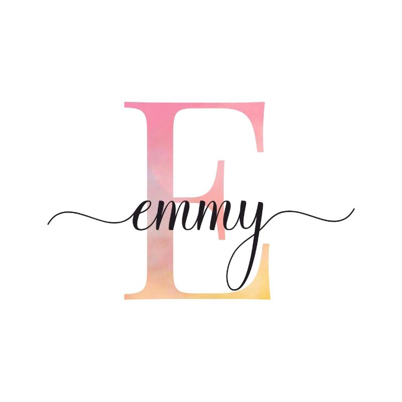 E| Monogramme | Nom | Emmy |Aquarelle