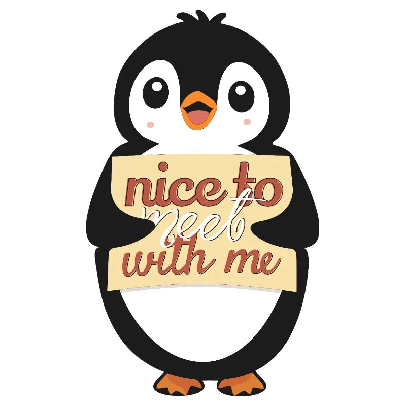 Pingouin avec Sympa de me rencontrer