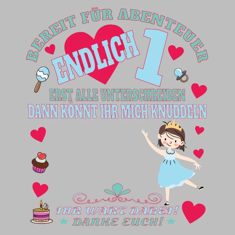 1. Geburtstag Mädchen & Junge Gästebuch