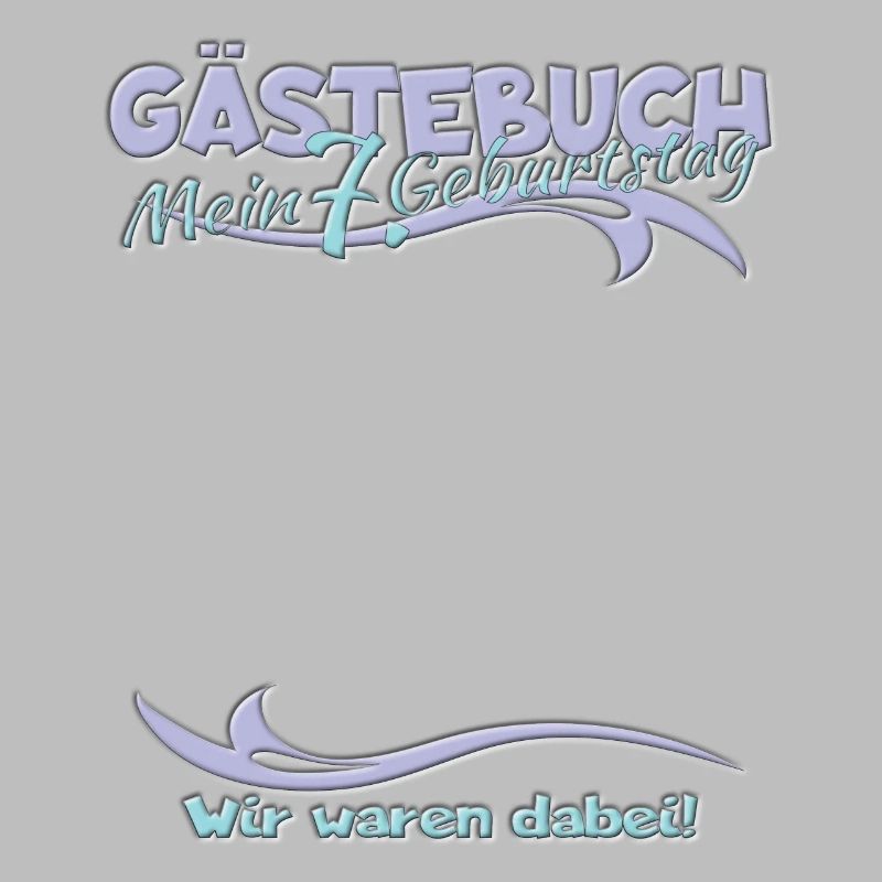 7. Geburtstag Junge & Mädchen Gästebuch