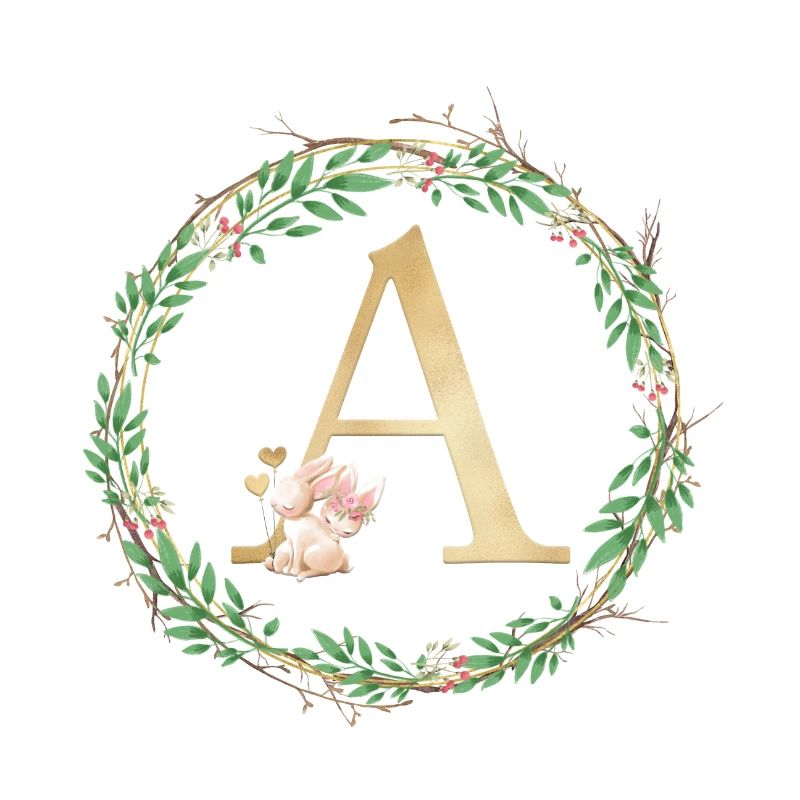Personalisierbar Monogramm A