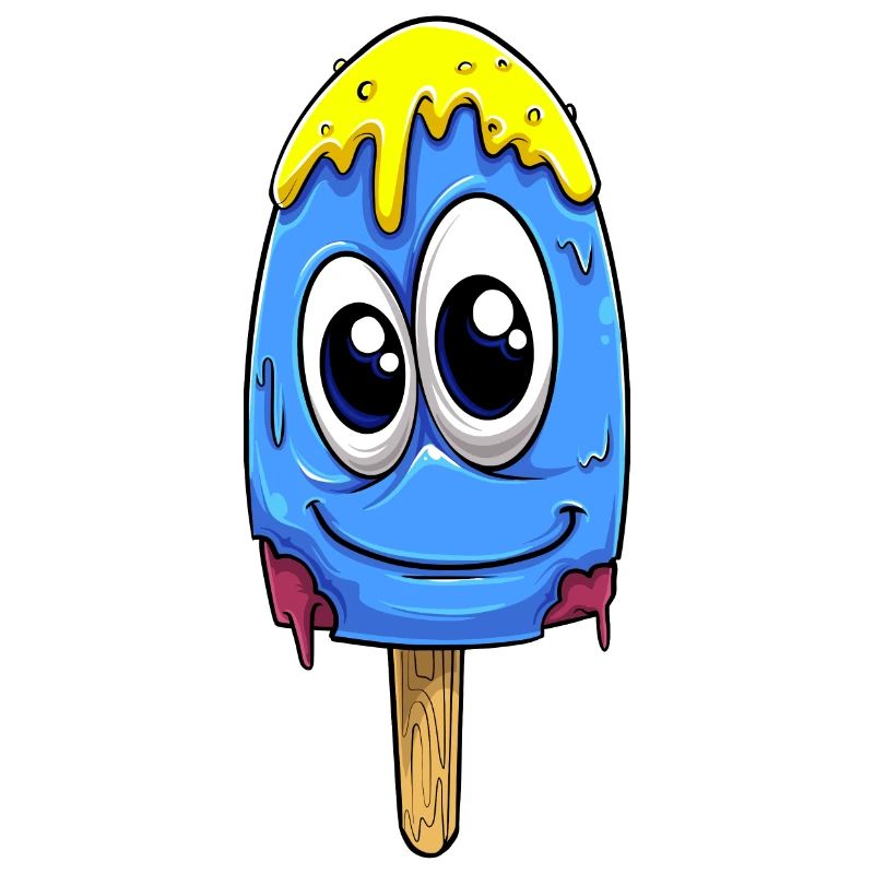 Eiscreme blau