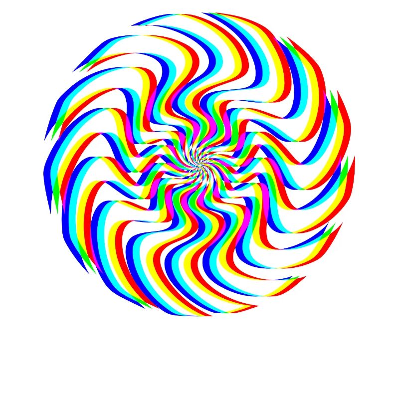 Glitch Spiral – Optical Illusion
