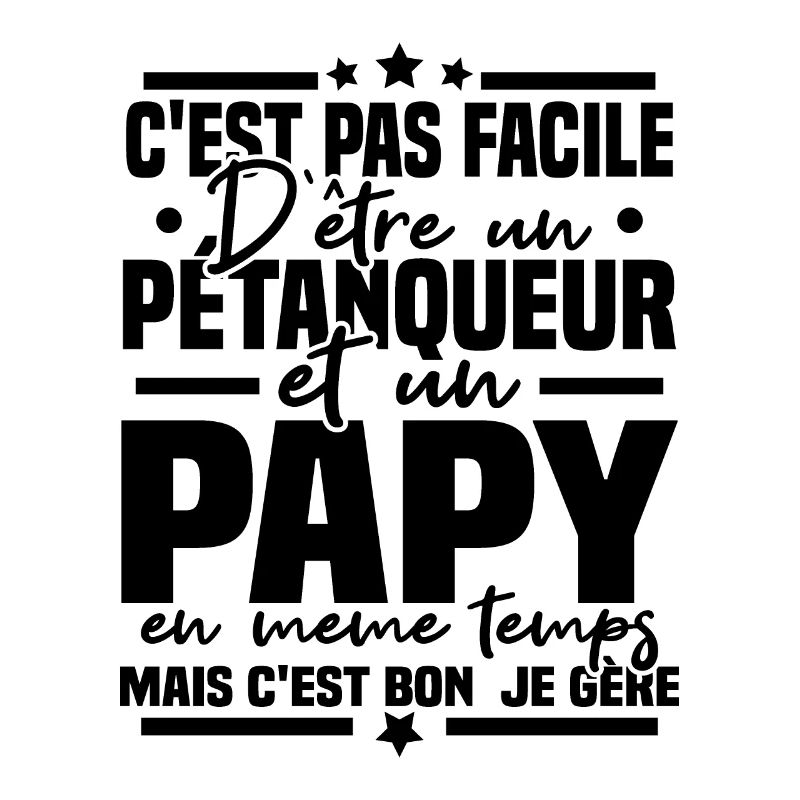 Pétanqueur et Papy