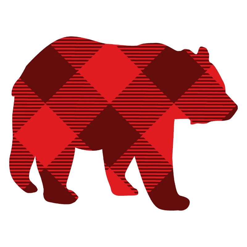 Bear with Pattern Gift Father Mother Christmas