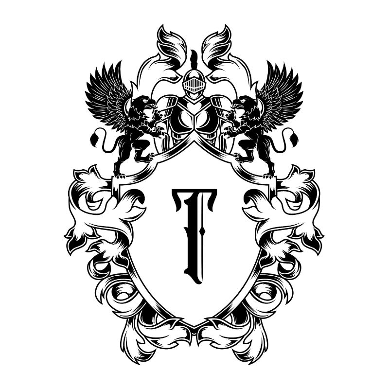 T Buchstabe Wappen