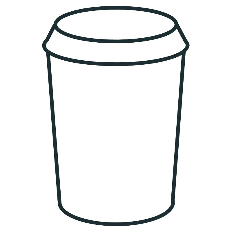 Einfache Kaffeetasse