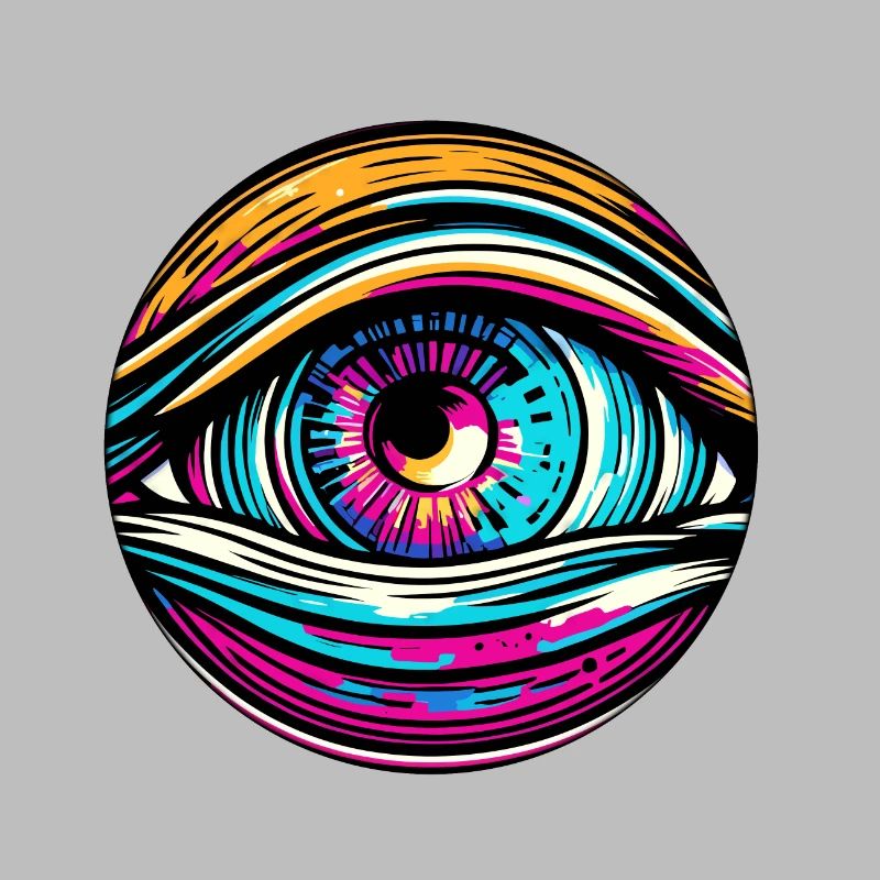 Psychedelic / Auge / Psychobilly / Comic / bunt