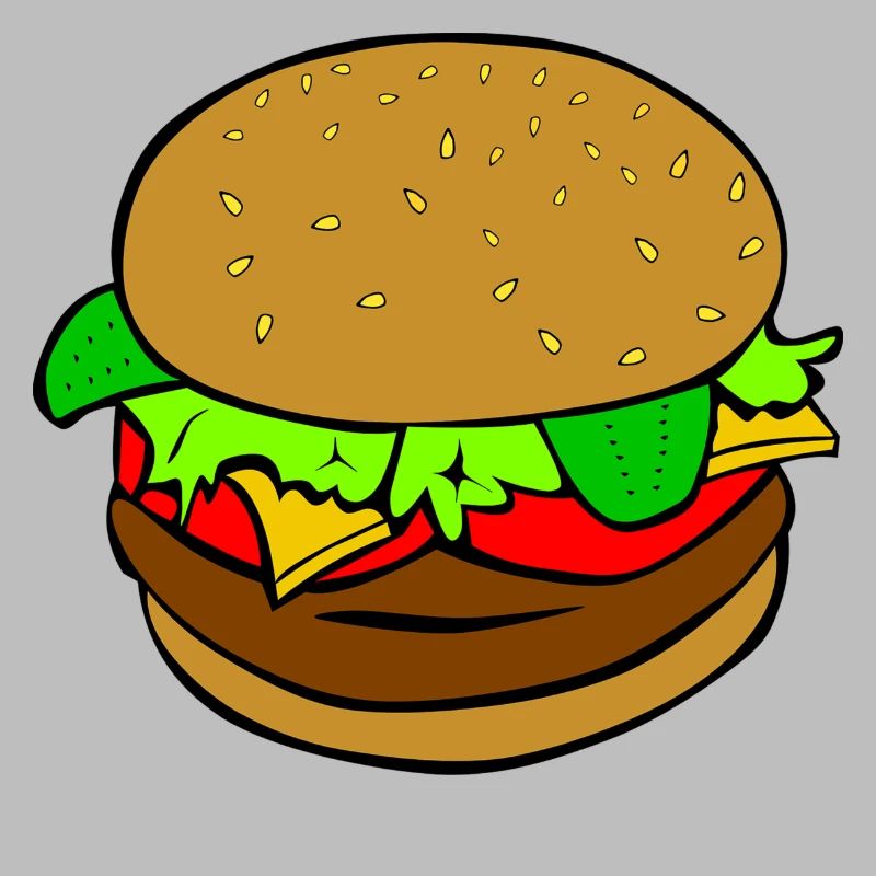 Burger Hamburger idée cadeau repas de restauration rapide