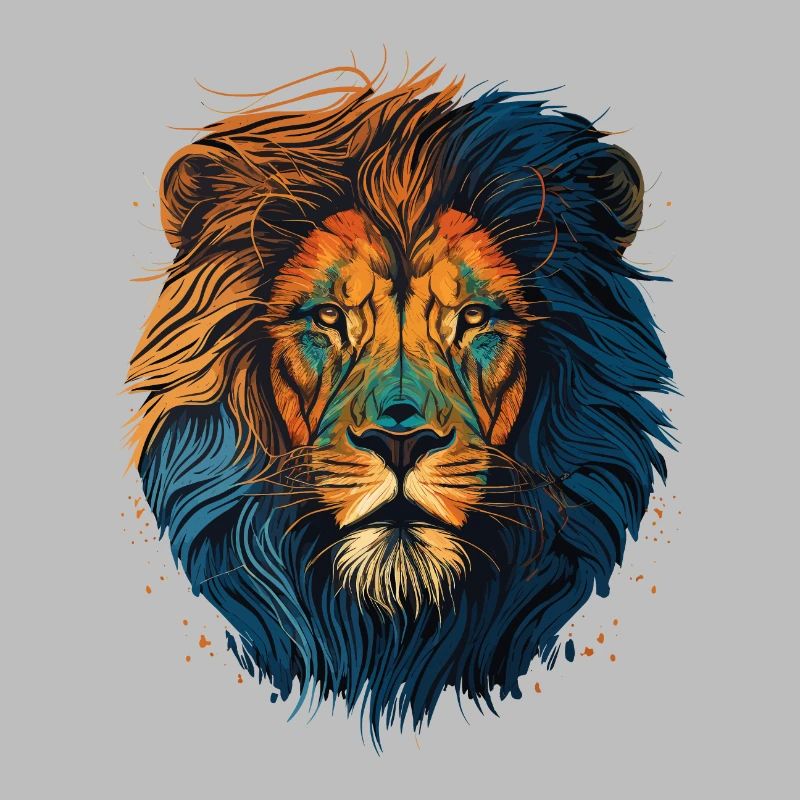 Lion Head with Mane