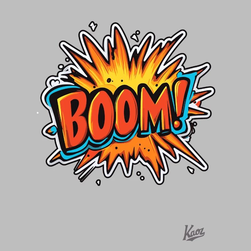 Explosion de dessin animé : Boum !