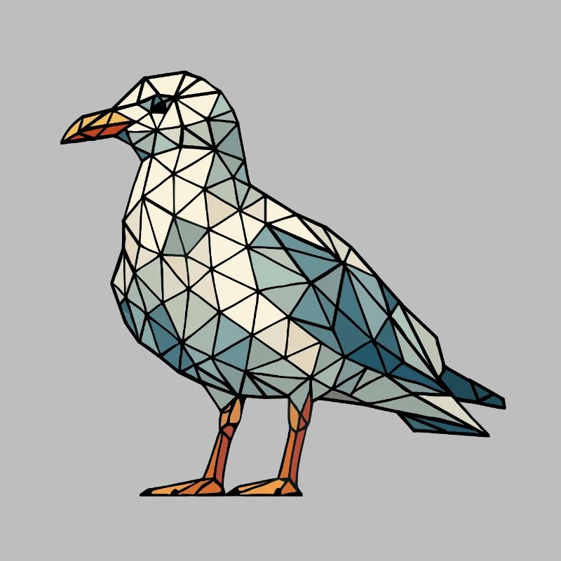 Moin Bande dessinée Nordsee Hambourg Polygone Mouette Oiseau Jetée