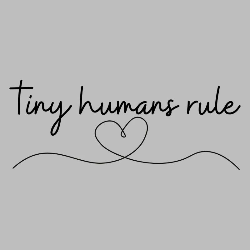 Geburtsgeschenk „tiny humans rule“