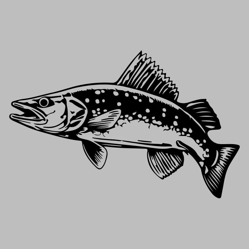 Silhouette de poisson brochet