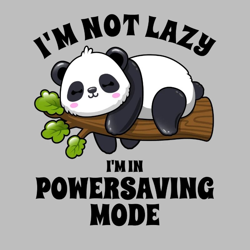 Panda - I'm Not Lazy - in Energy Saving Mode