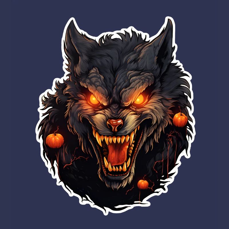 Werwolf mit Halloween