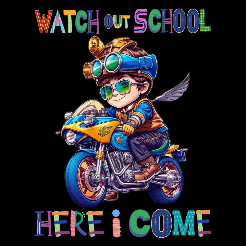 Watch out school - here I come / Steampunk boy