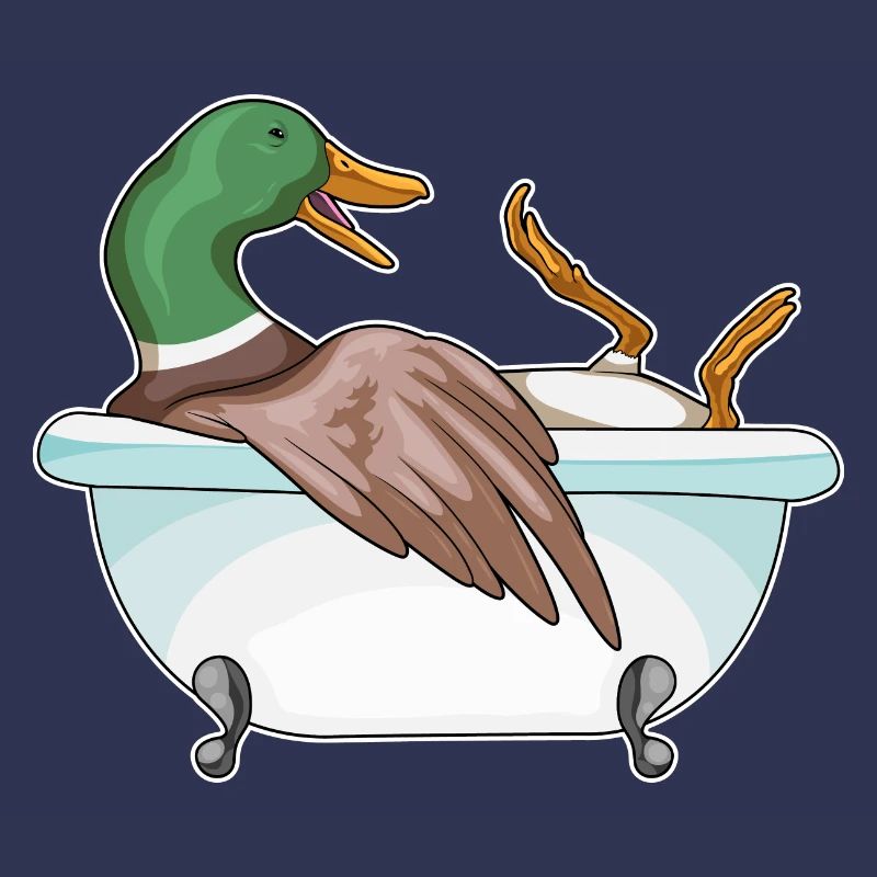 Baignoire de bain de canard