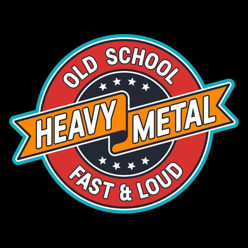 Old School Heavy Metal Abzeichen