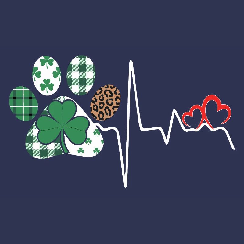 Shamrock rhythm heartbeat