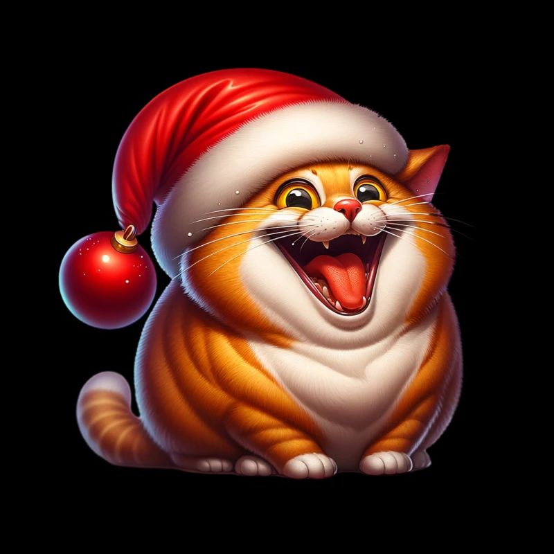 Chat Noël Bande dessinée drôle