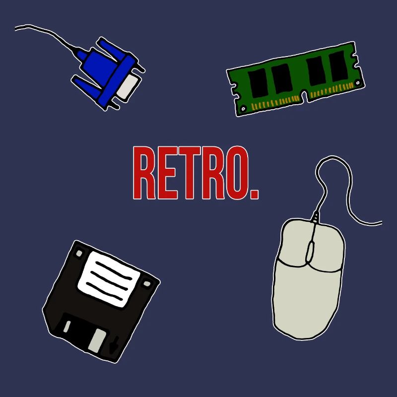 Retro Computer Lettering Statement Gift 90s