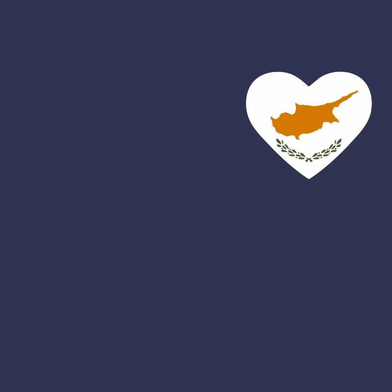 Cœur drapeau Chypre