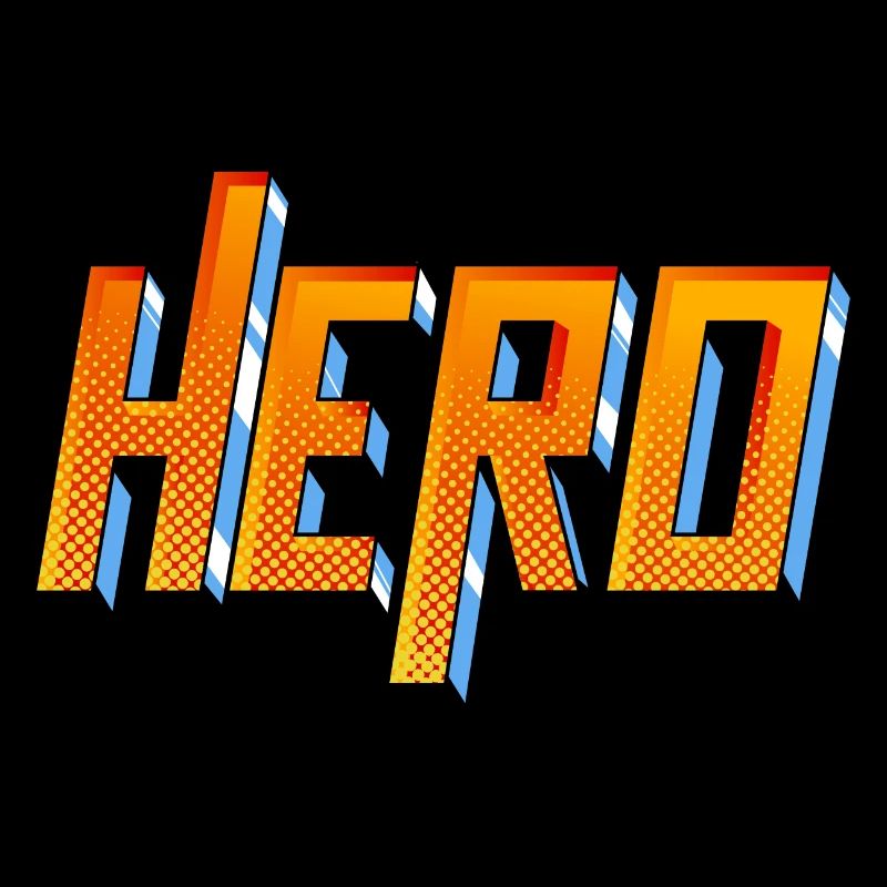 Typographie de héros
