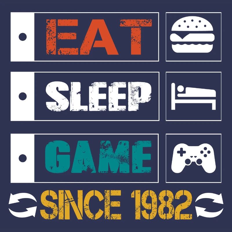 Eat, Sleep, Game, Repeat, Controller, since 1982