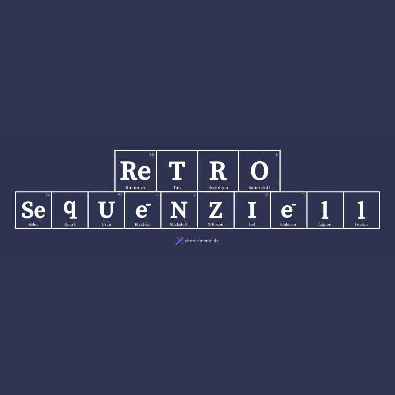 retrosequenziell (dunkle Stoffe)