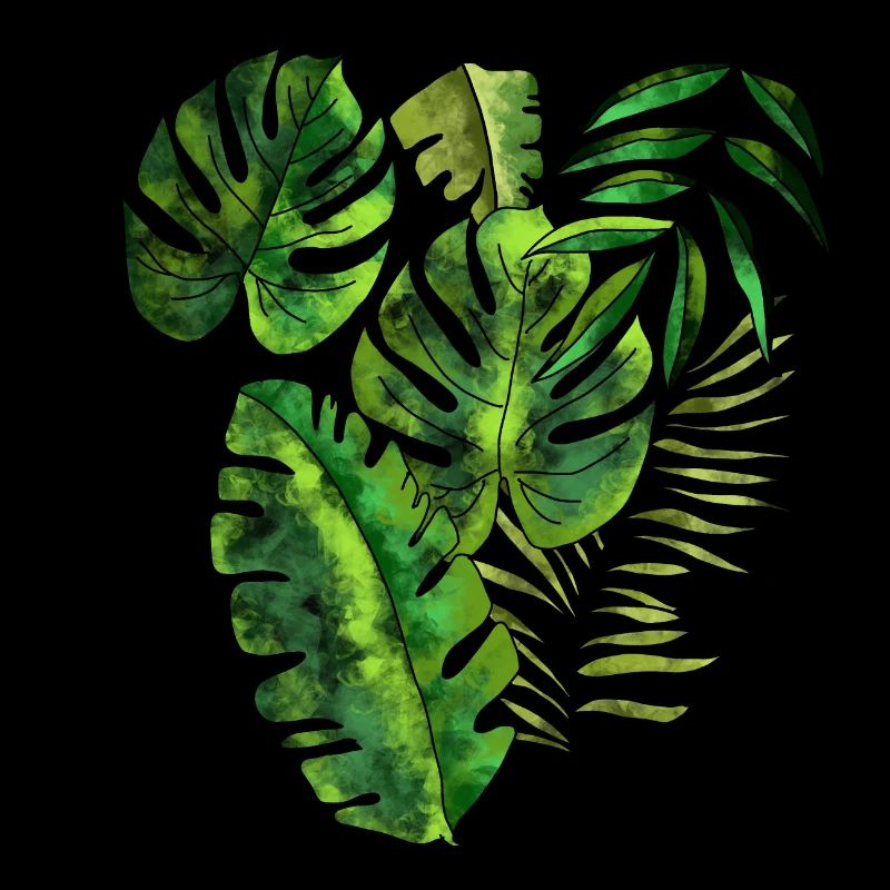 Pattern leaves palm leaves jungle