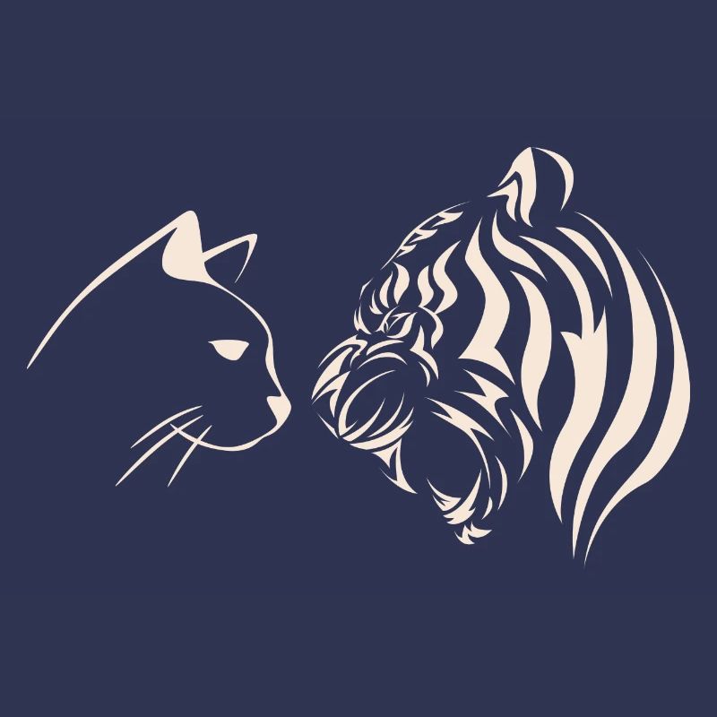 cat vs tiger