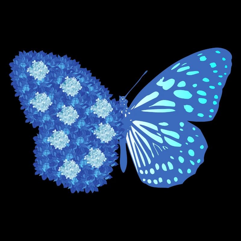 Papillon fleuris