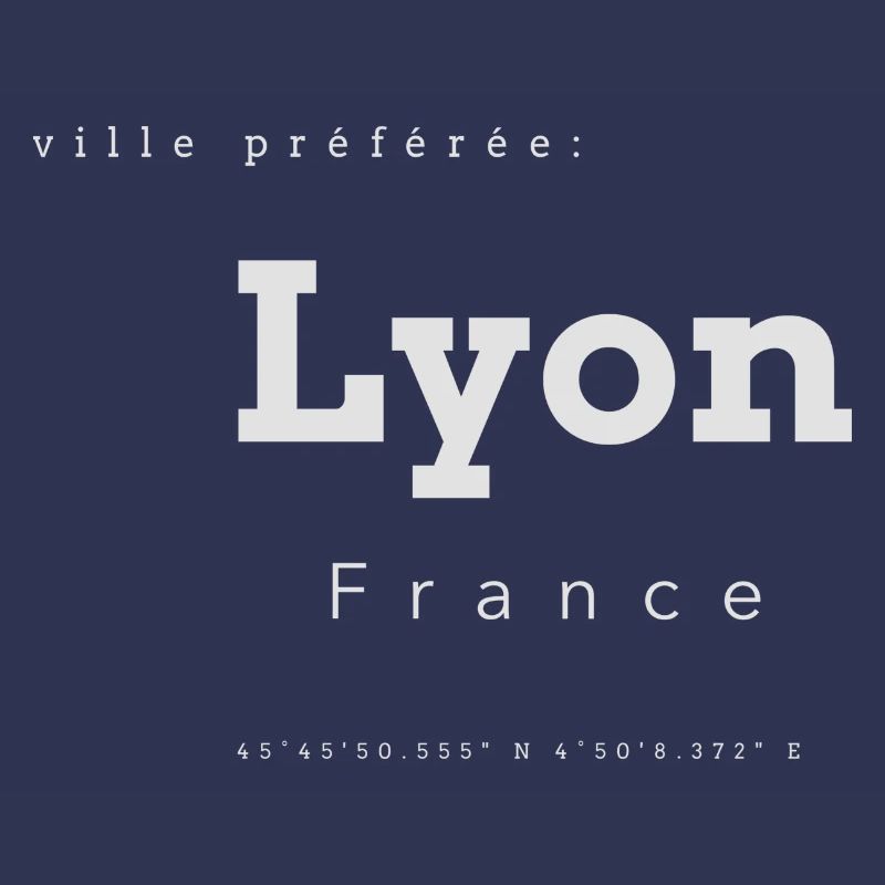 Coordonnées de la mémoire de la ville préférée de Lyon