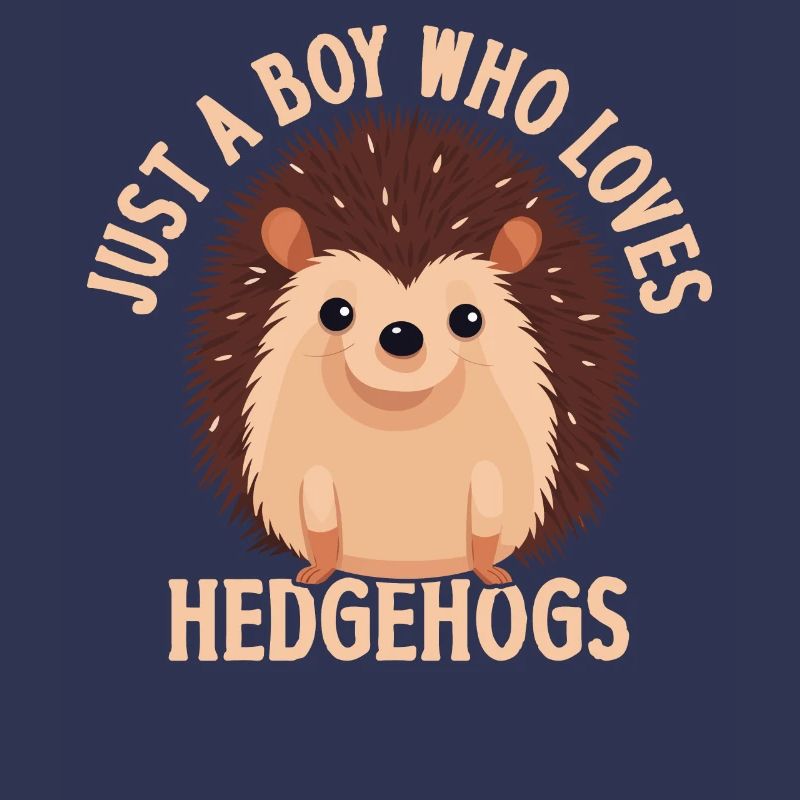 Nur Ein Junge, Der Igel T-Shirt Liebt