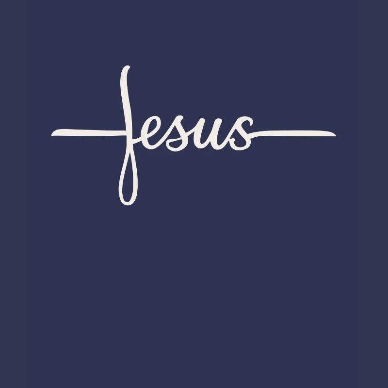 Conception du lettrage de la croix de Jésus
