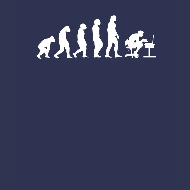 Gamer PC Computer Scientist Evolution Nerd