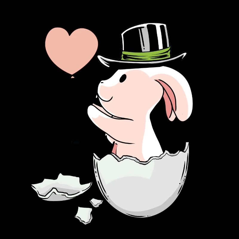 Easter Balloon EggShell Easter Rabbit