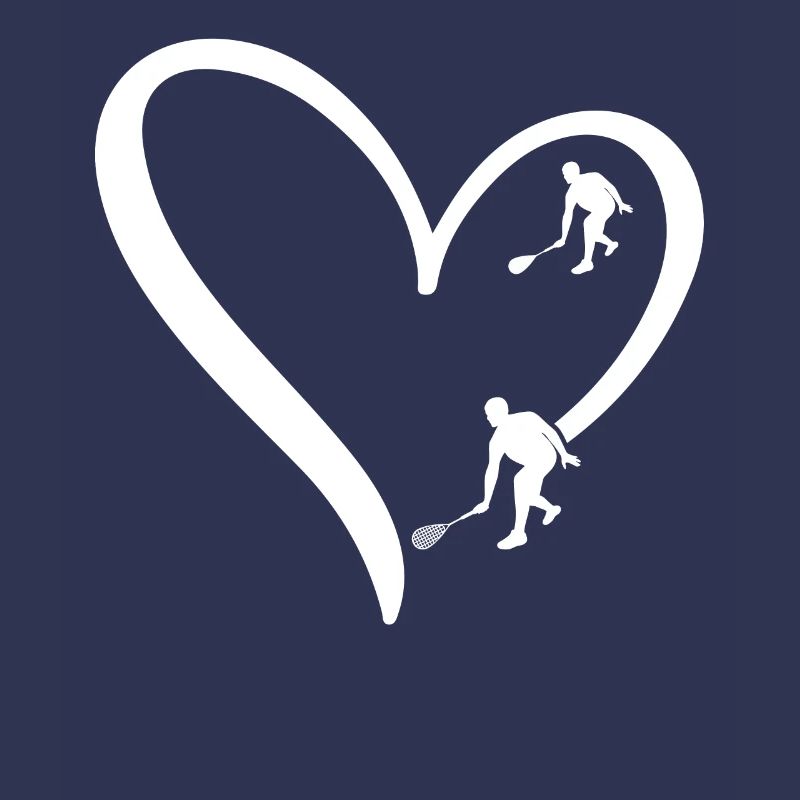 Squash Heart Squash player silhouette Squash