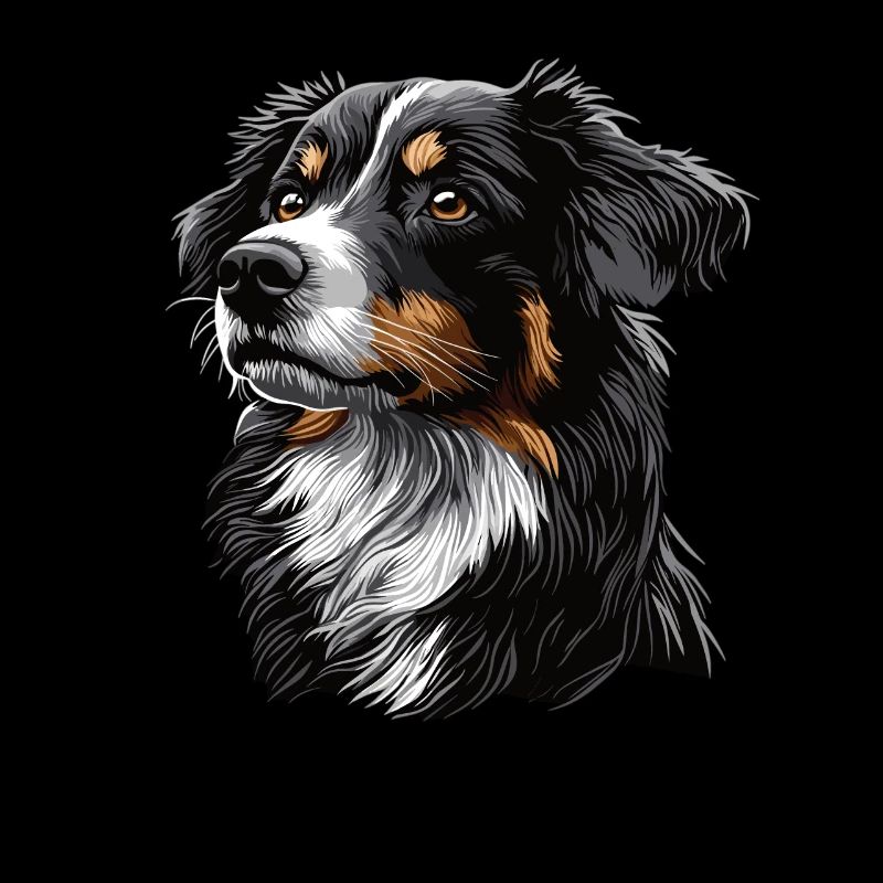 Drawing Realistic Australian Shepherd