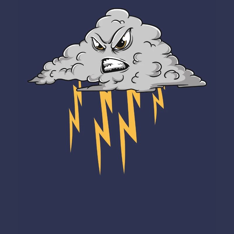 Angry Cloud Causing Lightning Thunderstorm Weather