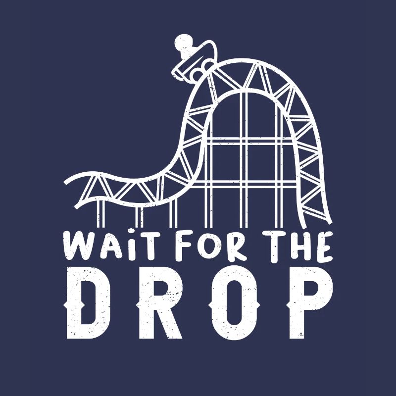 Roller Coaster Ride Fan Wait for the Drop Gift