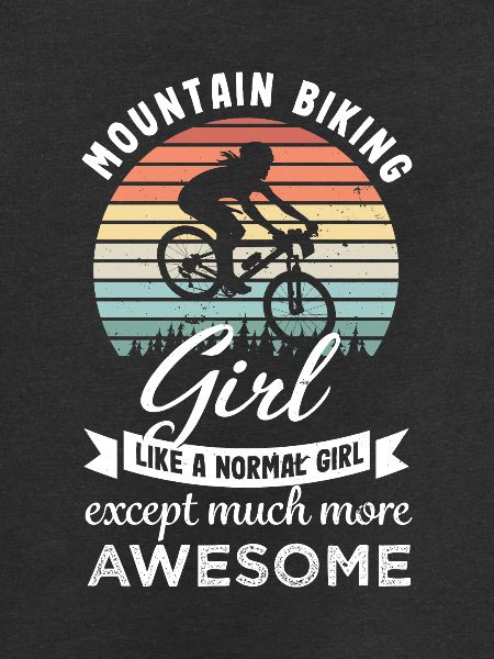 Fantastisk mountainbike-pige MTB-gave