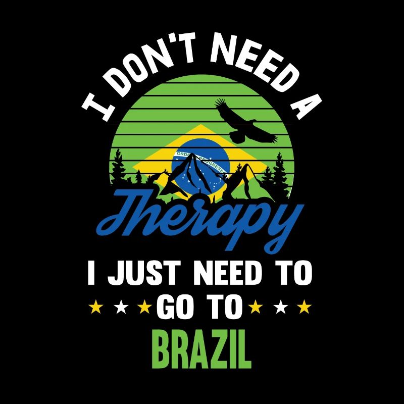 Brazil Therapy Flag Flag Retro Gift