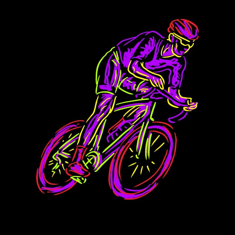 Néon coureur de vélo de course Néon Type Vélo Cyclisme