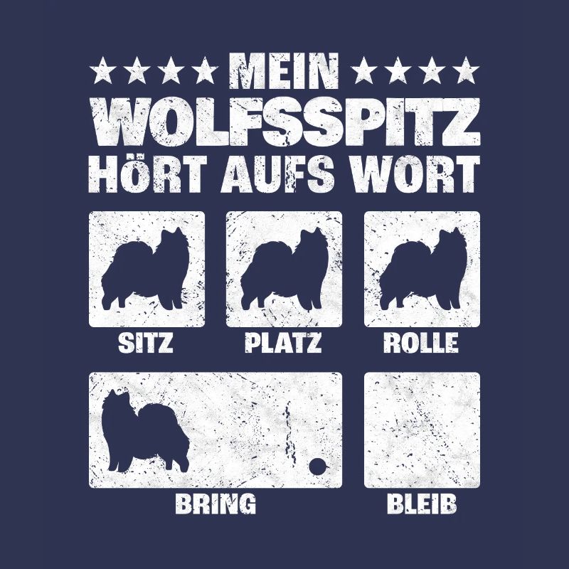 Wolfsspitz Hundetricks deutscher Spitz Spruch
